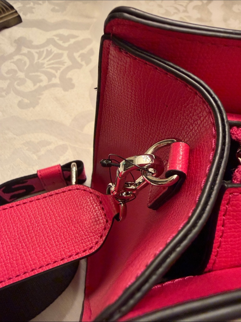NWT Karl Lagerfeld Pink Tote/ Crossbody - Picture 8 of 11